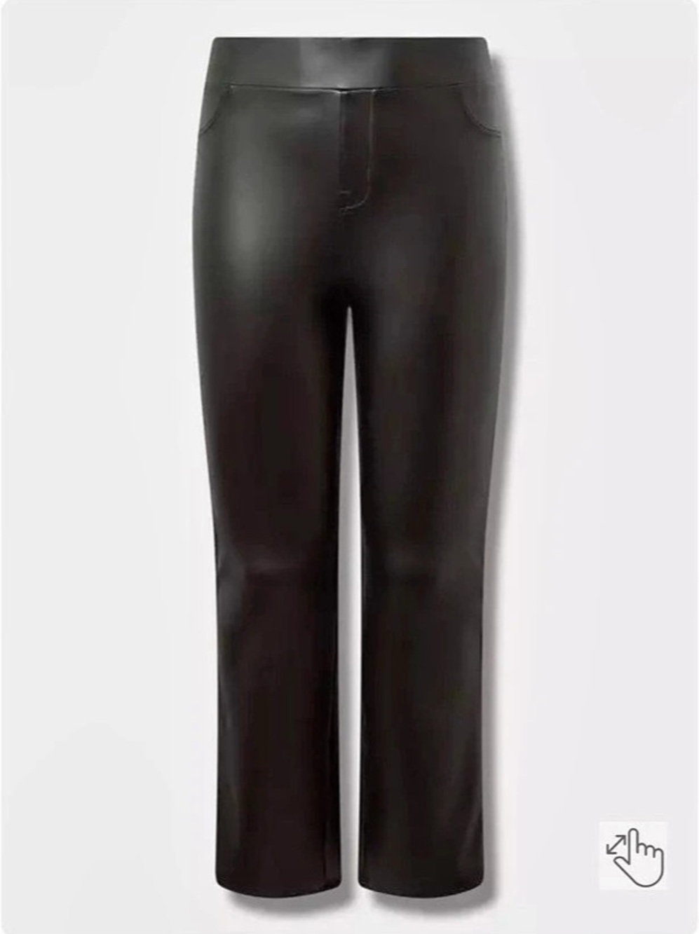 TORRID Faux Leather Flare Pant Women's Black Flare Pants